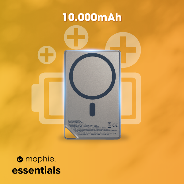 401116530 - Pin sạc dự phòng Mophie Essentials Snap+ 10.000 mAh Metallic - 8