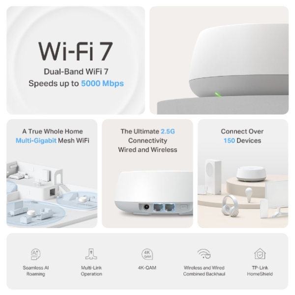 TL-BE25-2 - Hệ thống Mesh Wifi 7 BE5000 TP-Link Deco BE25 (2 Pack) - 3