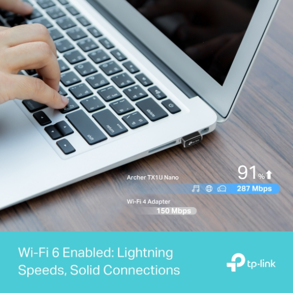 TL-TX1UNANO - Đầu chuyển đổi USB Wifi 6 TP-Link Archer TX1U Nano AX300 - 5
