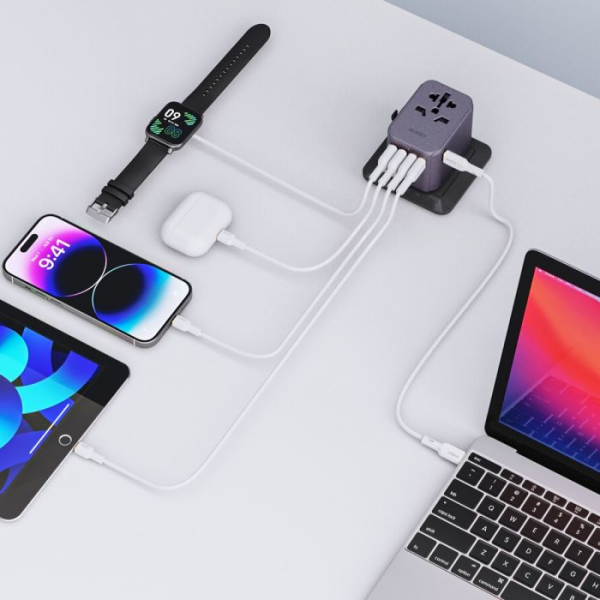 PA-TA07-BLU - Sạc đa năng Aukey PD35W nhiều cổng Travel Mate PA-TA07A - 4
