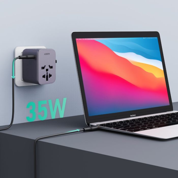 PA-TA07-BLU - Sạc đa năng Aukey PD35W nhiều cổng Travel Mate PA-TA07A - 5