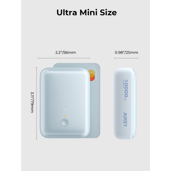 PB-Y55-SIL - Pin dự phòng sạc nhanh Aukey 10.000 mAh 22.5W Spark Mini - 3