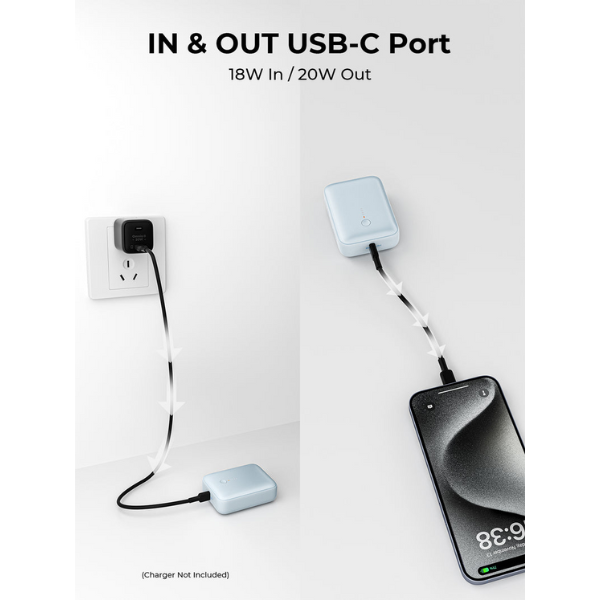 PB-Y55-SIL - Pin dự phòng sạc nhanh Aukey 10.000 mAh 22.5W Spark Mini - 7