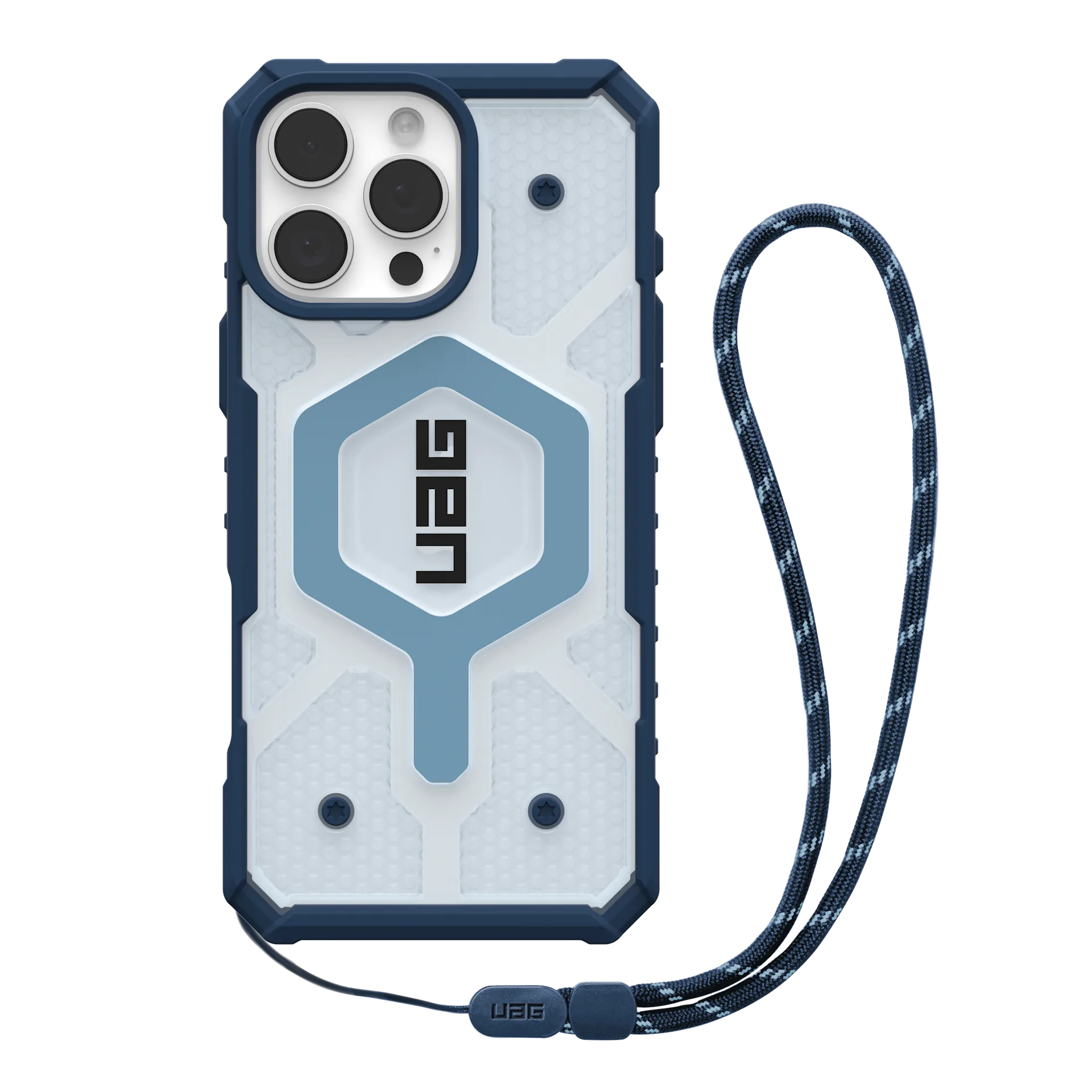 1144651BV03 - Ốp lưng Magsafe iPhone 16 Pro Max UAG Pathfinder Clear kèm dây đeo - 2