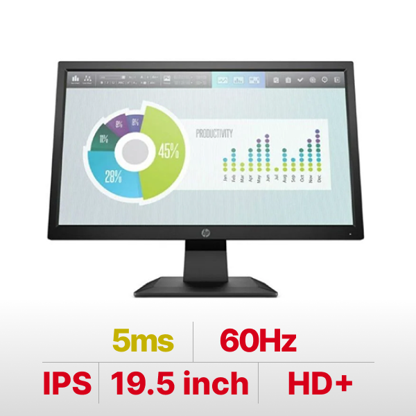Màn hình máy tính LCD HP P204V 5RD66AA 19.5 inches HD+ 1600x900 TN 60Hz 5ms