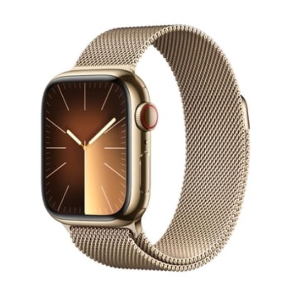 AWS9LTE45MMS - Apple Watch S9 LTE 45mm viền thép dây thép - Chính hãng VN A