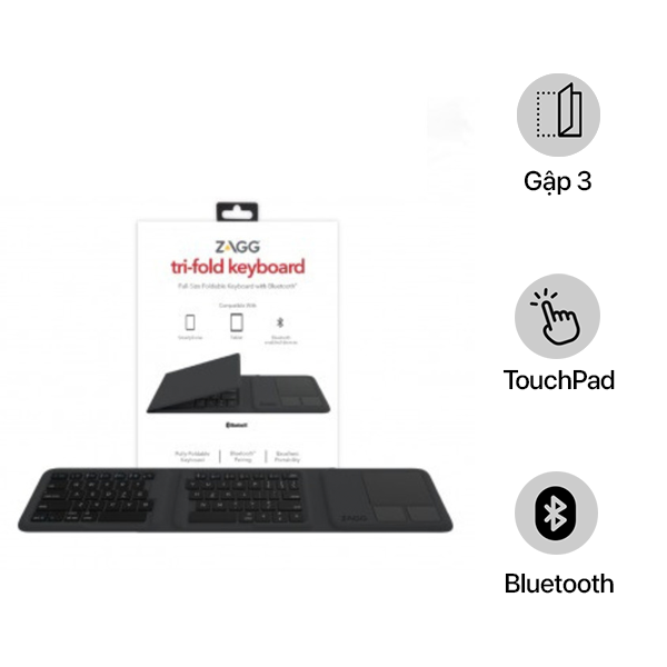 Bàn phím gấp 3 ZAGG Universal Keyboards