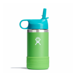 W12CSWBB334 - Bình nước giữ nhiệt dành cho trẻ Hydro Flask Kids Wide Mouth Straw Cap & Boot Anemone 12 OZ