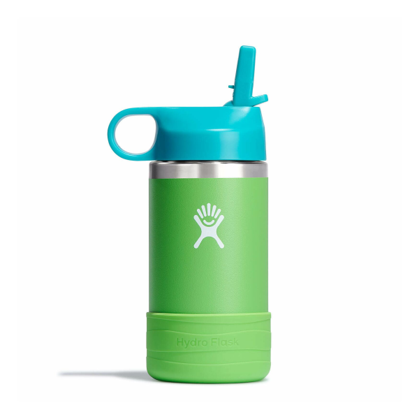 Bình nước giữ nhiệt dành cho trẻ Hydro Flask Kids Wide Mouth Straw Cap & Boot Anemone 12 OZ