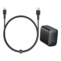PA-F1S-BLK - Bộ sạc nhanh Aukey 20W Type-C (Kèm cáp chuẩn MFi)