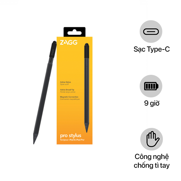 Bút cảm ứng ZAGG Pro Stylus Pencil cho iPad