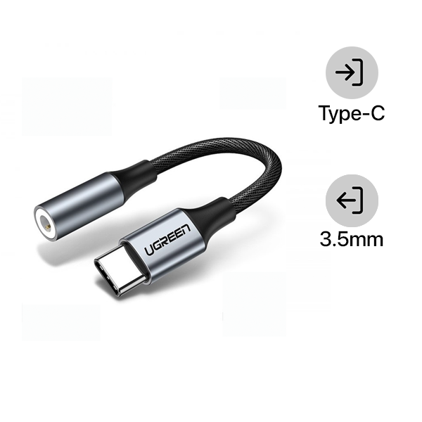 Cáp chuyển đổi Type-C sang 3.5mm Ugreen Qua Sử Dụng