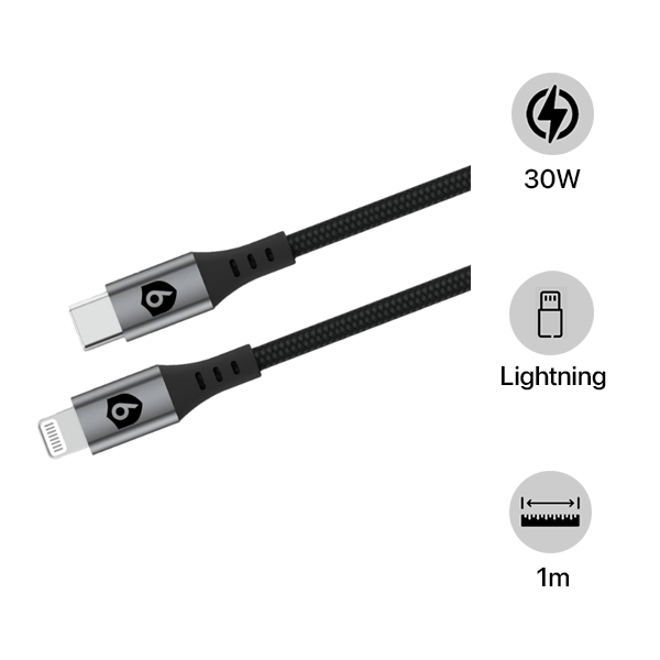 Cáp Type-C to Lightning 9Fit MFi 1M Qua Sử Dụng