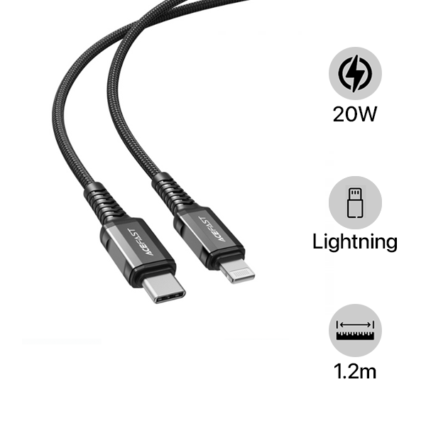 Cáp Type-C to Lightning ACEFAST MFi 1.2M Qua Sử Dụng
