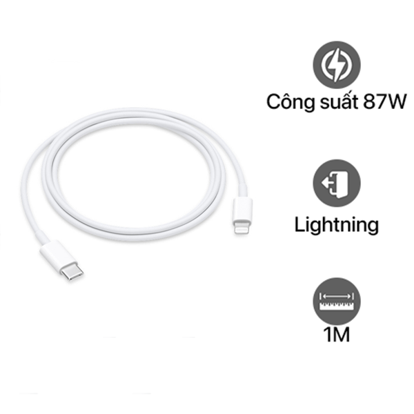 Cáp Type-C to Lightning Apple 1m Chính Hãng Qua Sử Dụng