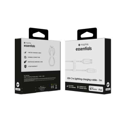 409912194 - Cáp Type-C to Lightning Mophie Essentials MFi 1M