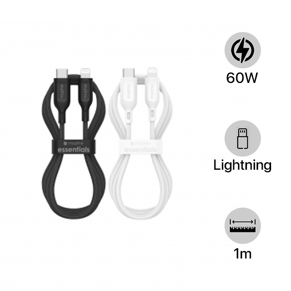 Cáp Type-C to Lightning Mophie Essentials MFi 1M