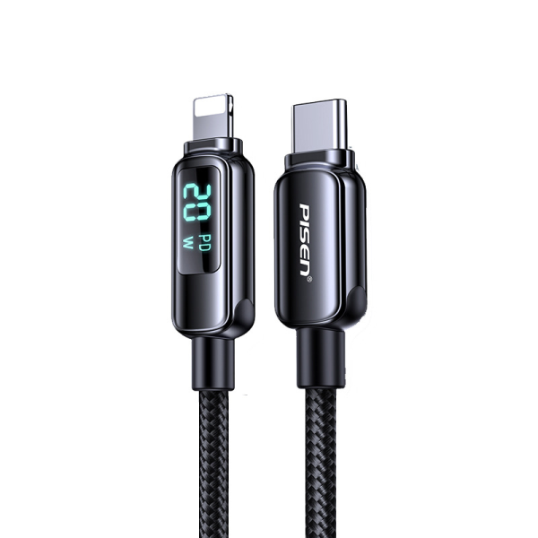 CLPD032000BK - Cáp Type-C to Lightning Pisen đo công suất sạc 2m