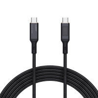 CB-MCC102-BLK - Cáp Type-C to Type-C Aukey 100W Bọc Dù 1.8M