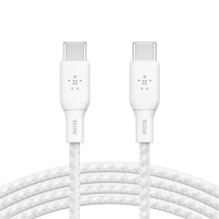 CAB014BT2MWH - Cáp Type-C to Type-C Belkin 100W vỏ dù 2M