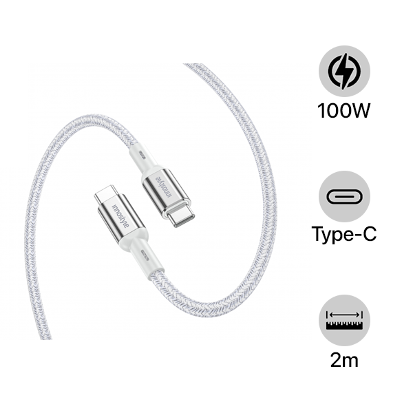 Cáp Type-C to Type-C Innostyle PowerFlex Ultra 2M ICC200AL