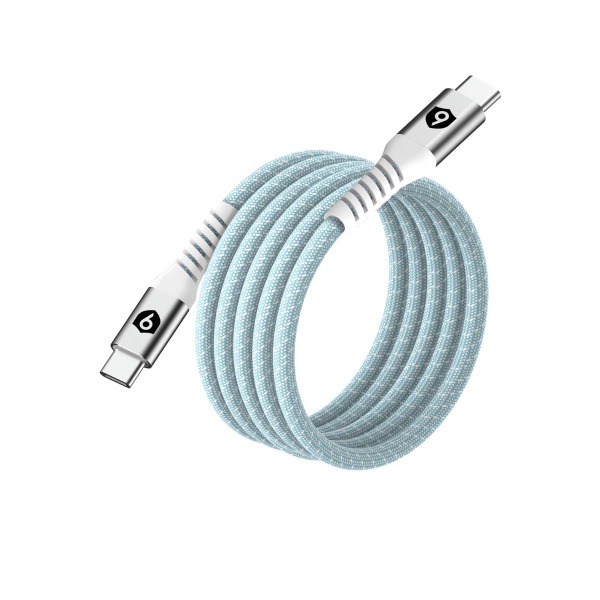 9C10MCCN - Cáp Type-C to Type-C từ tính tự cuộn 9Fit 1M