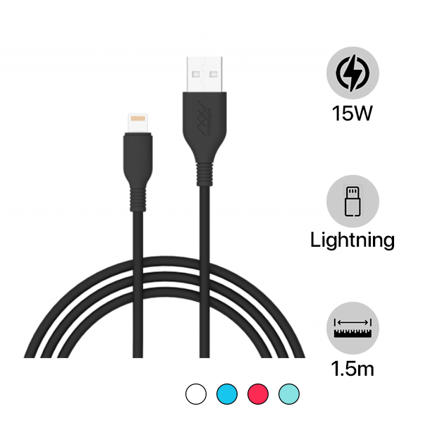 Cáp USB-A to Lightning Innostyle Jazzy MFi 1.5M JIAL150