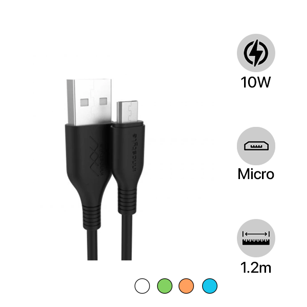 Cáp USB-A to Micro Innostyle Jazzy 1.2M 10W