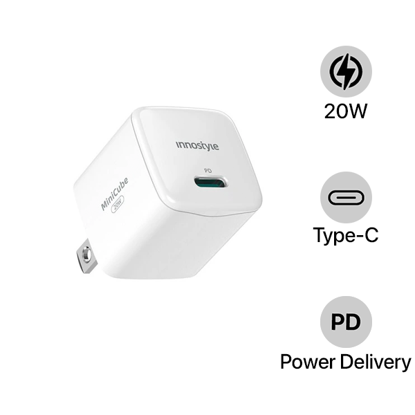 Cốc sạc nhanh Innostyle 20W Type-C Ultra Minicube