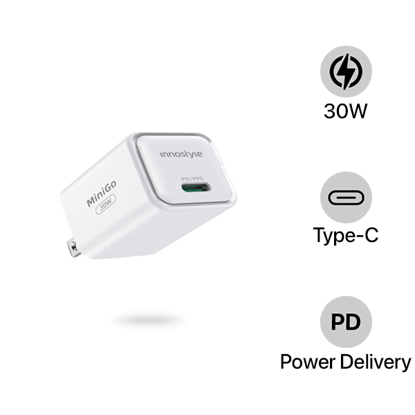 Cốc sạc nhanh Innostyle 30W Minigo GaN II PD PPS IC30G