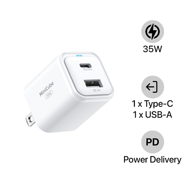 Cốc sạc nhanh Innostyle 35W Minicube GaN II PD PPS