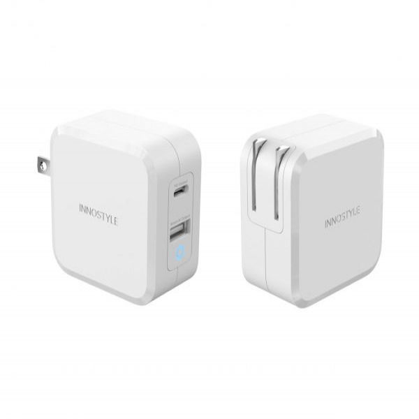 IC652PDWHI - Cốc sạc nhanh 2 cổng Innostyle 65W GaN Zeni IC652PD