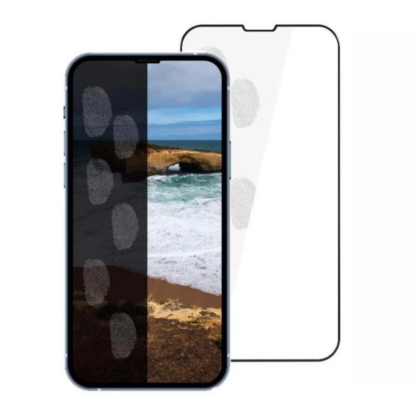 Cường lực chống vân tay iPhone 14 Plus 13 Pro Max ANANK (viền đen)