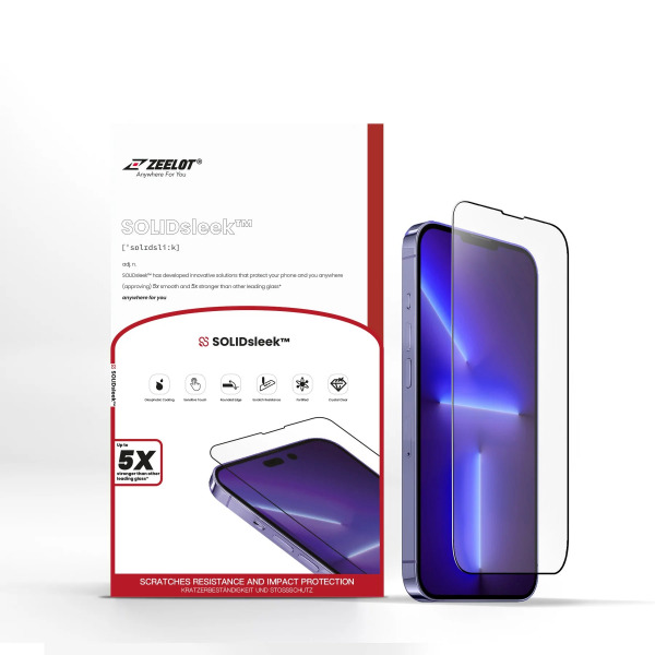 Cường lực chống vân tay iPhone 14 13 13 Pro Zeelot Solidsleek