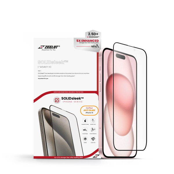 Cường lực chống vân tay iPhone 16 15 Zeelot Solidsleek