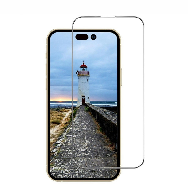 Cường lực iPhone 14 Plus ANANK trong suốt (viền đen)