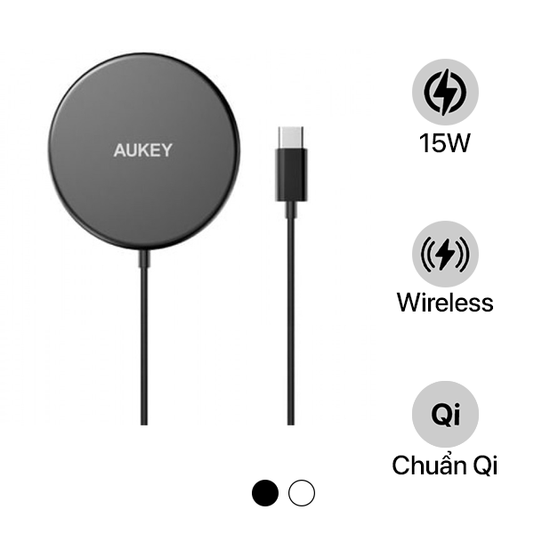 Đế sạc không dây Aukey 15W LCA1