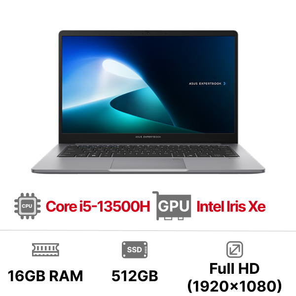 Laptop ASUS ExpertBook P1 P1503CVA-i5SE16-63WS i5-13500H|16GB|512GB|OB|15.6 inch FHD|Win11+Office