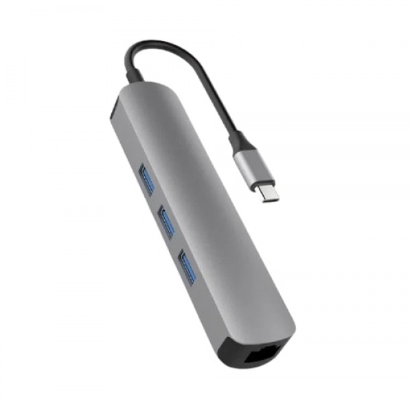 HD233BGREY - Hub chuyển đổi HyperDrive 6 in 1 Type-C 4K HDMI HD233B
