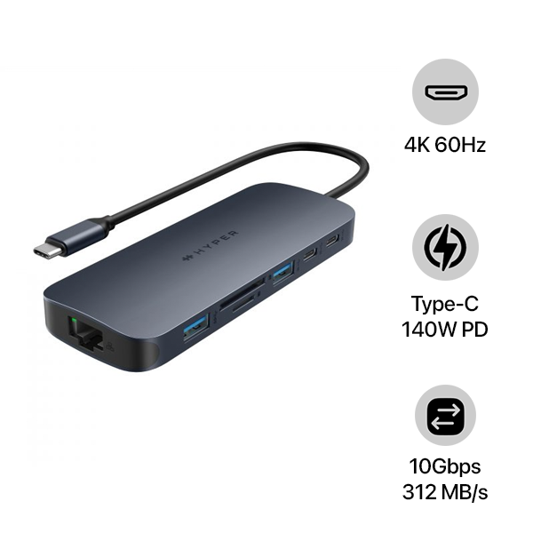 Hub chuyển đổi HyperDrive Next 10 in 1 Port Type-C HD4005GL