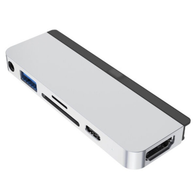 HD319B-SILVER - Hub chuyển đổi HyperDrive 6 in 1 Type-C HDMI HD319B