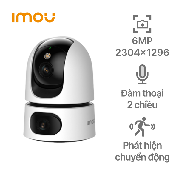 Camera IMOU IPC S2XP 6M0WED 2K 6MP 2 Ống Kính