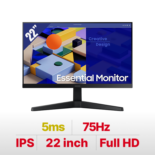 Màn hình máy tính LCD SAMSUNG LS22C310EAEXXV 22 inches FHD 1920x1080 IPS 75Hz 5ms