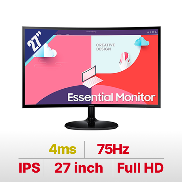 Màn hình máy tính LCD SAMSUNG Cong LS27C360EAEXXV 27 inches FHD 1920x1080 VA 75Hz 4ms