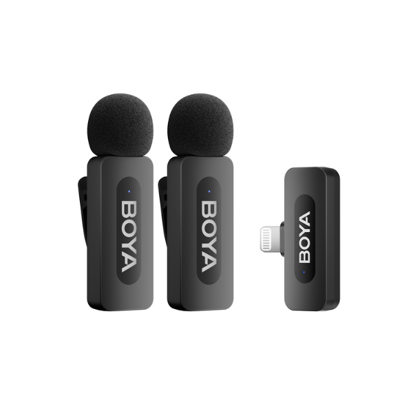 Micro không dây Boya kết nối qua cổng Lightning (Dual) BY-V2