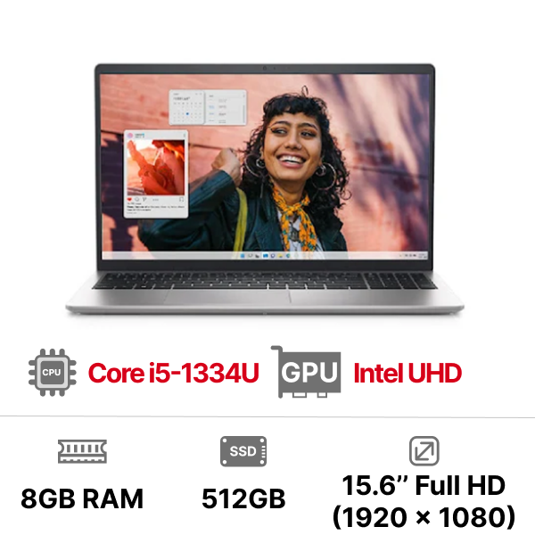 Laptop Dell Inspiron 15 3530 N3530-i5U085W11SLU (i5-1334U RAM 8GB 512GB SSD 15.6 FHD)