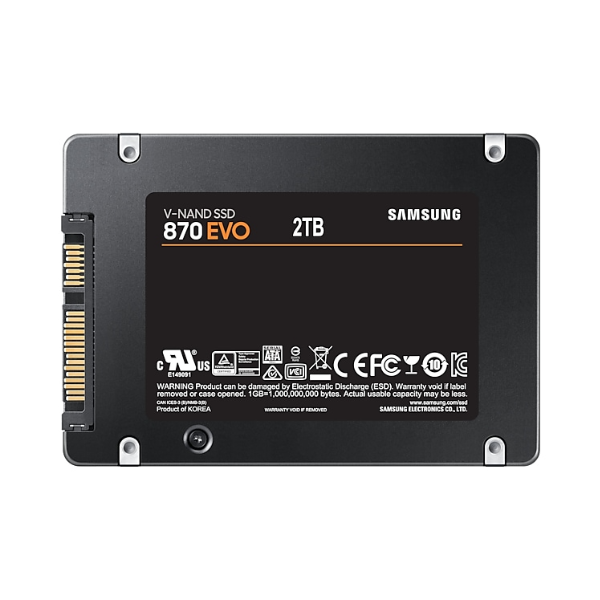 Ổ cứng SSD gắn trong Samsung 870 Evo 2TB 2.5 SATA III upto 560MB s (MZ-77E2T0BW)