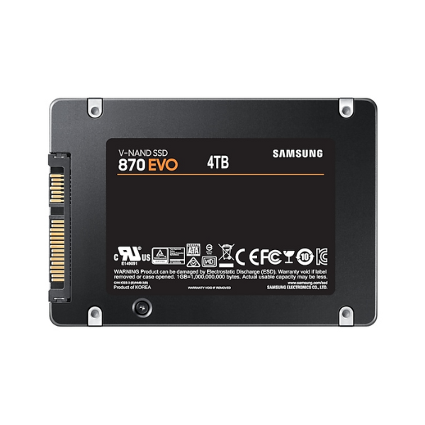 Ổ cứng SSD gắn trong Samsung 870 Evo 4TB 2.5 SATA III upto 560MB s (MZ-77E4T0BW)