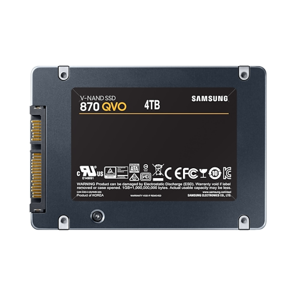 Ổ cứng SSD gắn trong Samsung 870 QVO 4TB 2.5 SATA III upto 560MB s (MZ-77Q4T0BW)