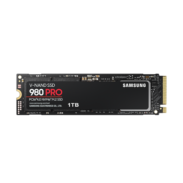 Ổ cứng SSD gắn trong Samsung 980 PRO 1TB PCIe Gen 4.0 x4 NVMe V-NAND M.2 2280 upto 7000MB s (MZ-V8P1T0BW)